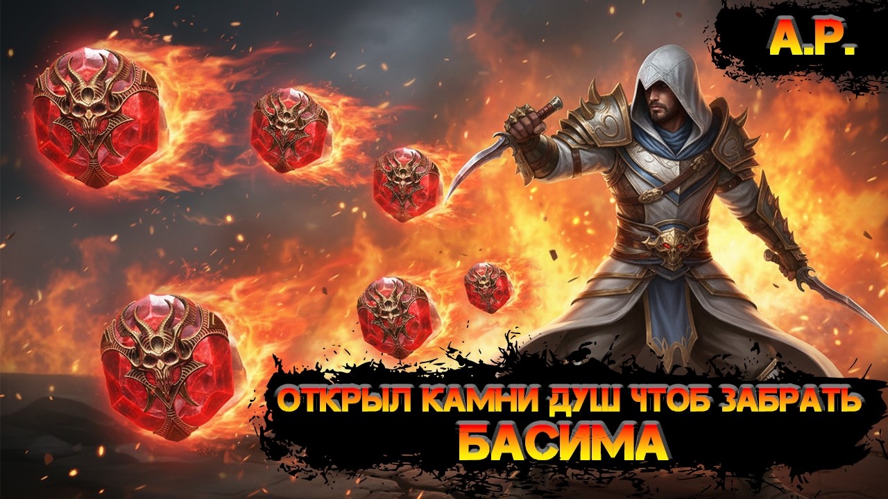 Открыл камни душ под карты судьбы чтоб забрать Басима в игре Raid Shadow Legends