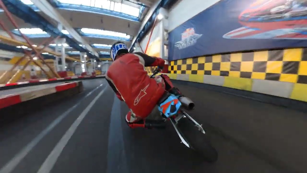 Part 2 of Bucci Pitbike Indoor Kart track in Bratislava Kart one