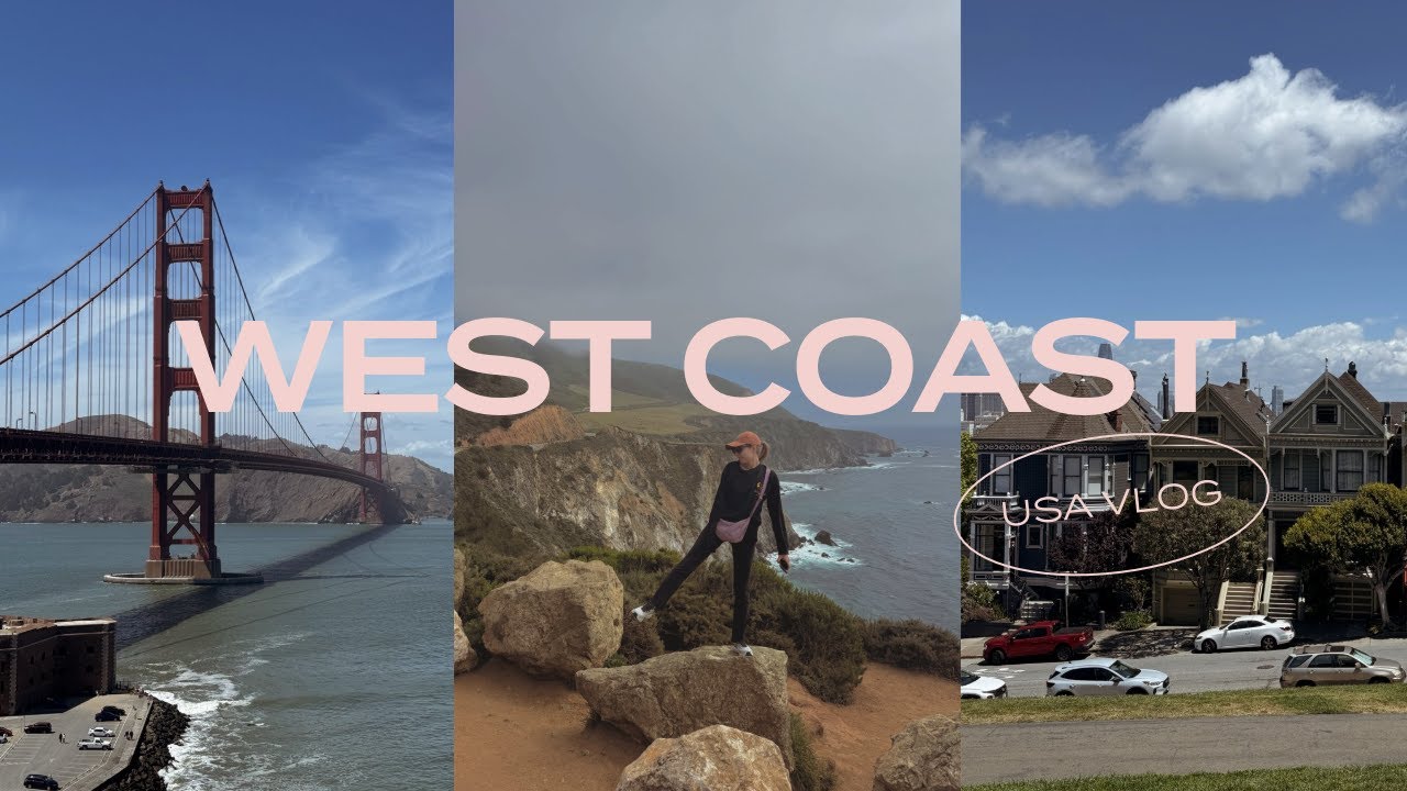 ВЛОГ | WEST COAST | Сан-Франциско, Монтерей, Купертино, Лос-Анджелес |  Автопутешествие с друзьями 