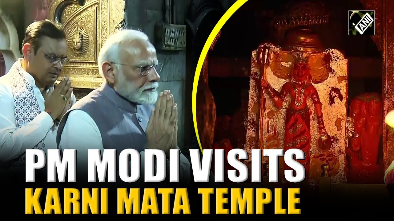 PM Narendra Modi visits Karni mata temple, set to flag-off BIKANER-MUMBAI express train in Rajasthan