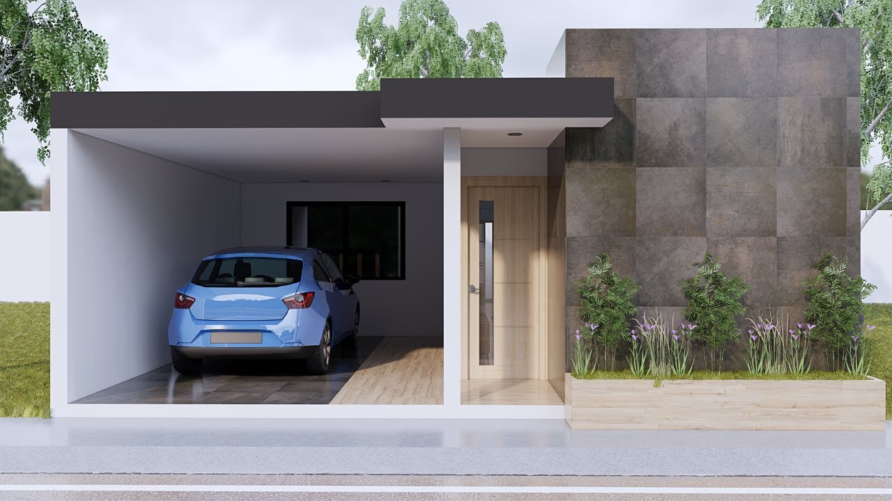 CASA MINIMALISTA ECONÓMICA | 7X15 | UN NIVEL
