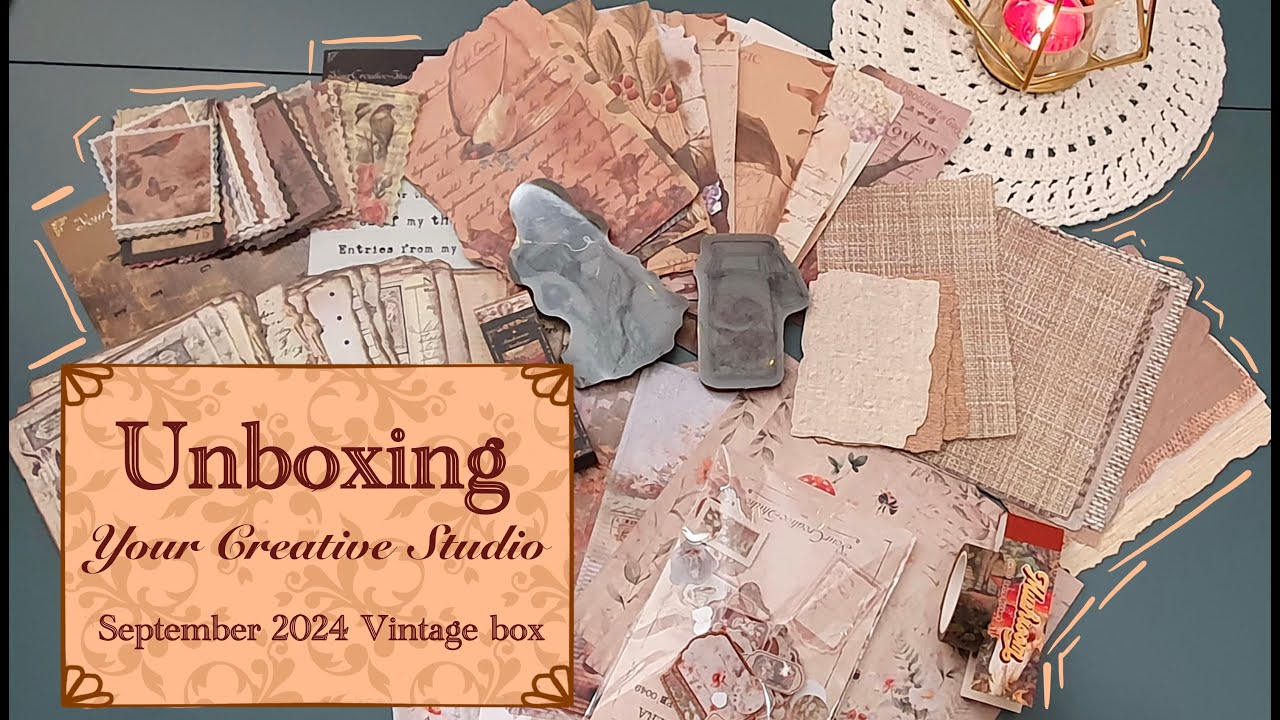 Unboxing the September 2024 Box from Your Creative Studio | Vintage stationery | Nature theme