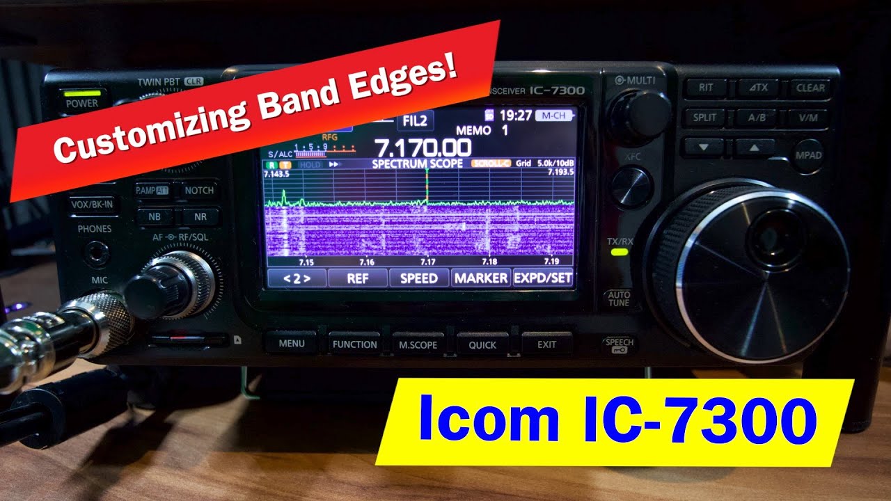 Modifying Icom IC-7300 Band Edges | How to change your Band Edges on the Icom IC7300