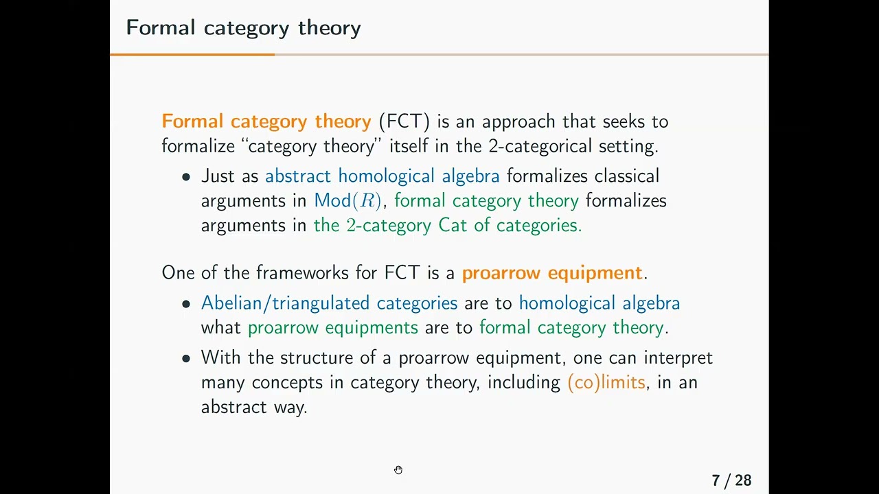 Yuki Imamura - A formal category theoretic approach to the homotopy theory of dg categories