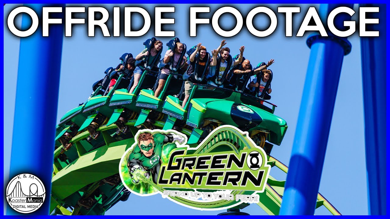 Green Lantern | Six Flags Great Adventure | 4K Off-ride Footage | Non-Copyright | 2023