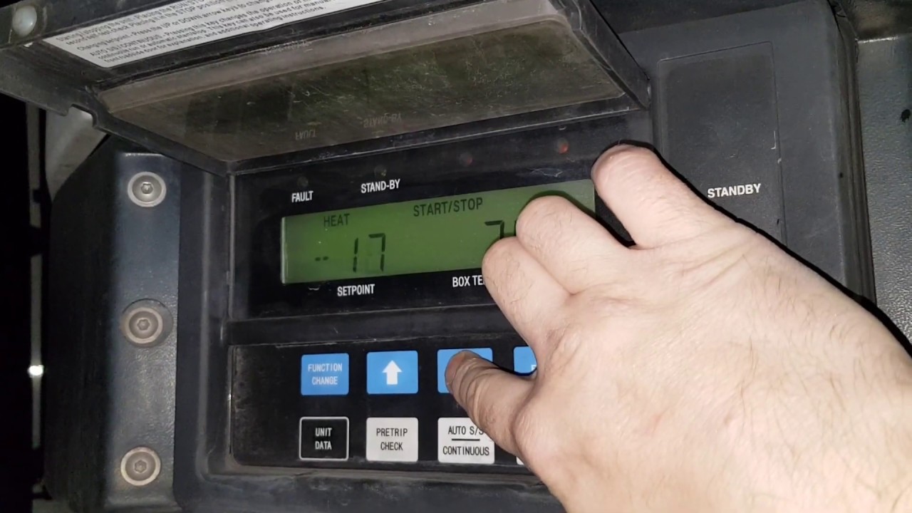 Cum se lucrează cu agregatul Carrier pentru a seta temperatura! Frig tare în dubă -24°C!