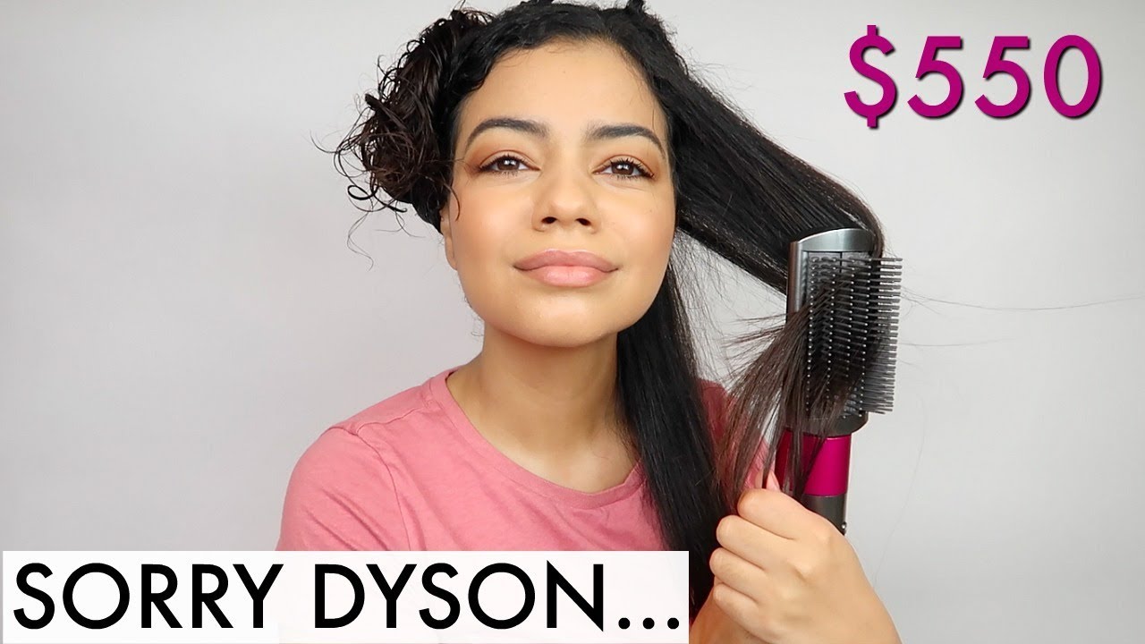 Тестирование разглаживающей щетки Dyson Airrrap Firm на вьющихся волосах — честное мнение.