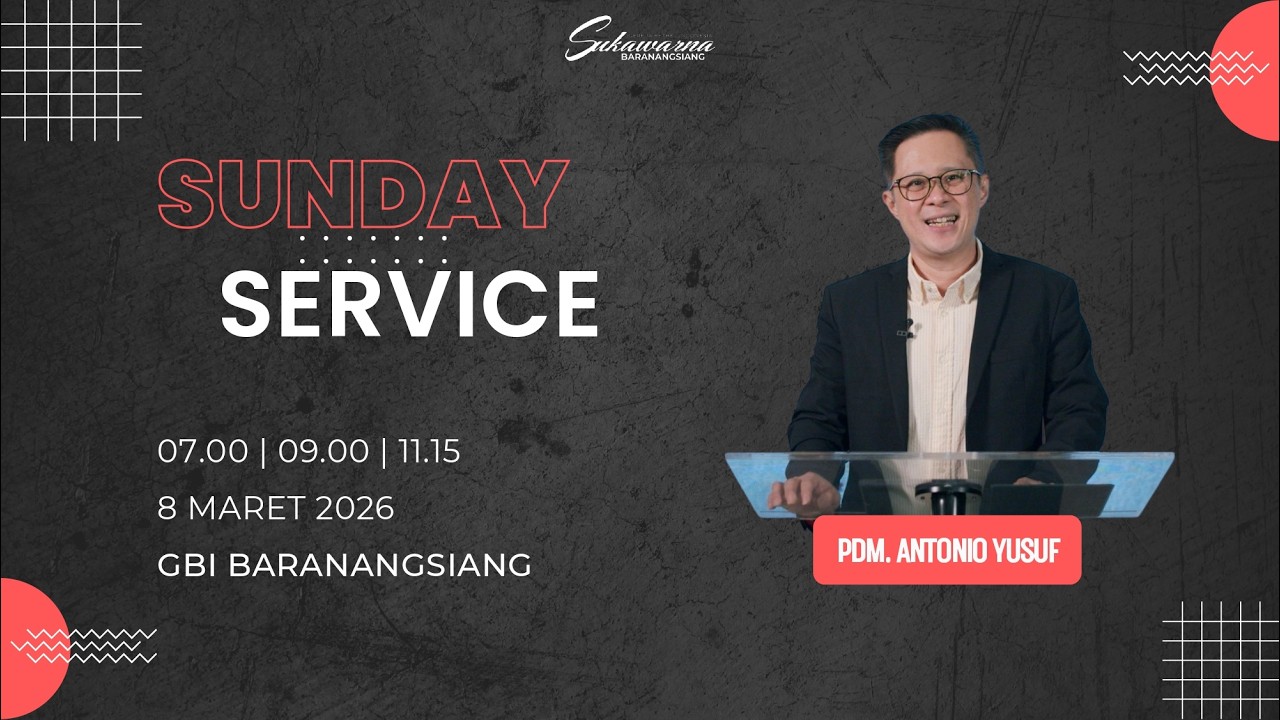 Ibadah Raya 1 | Minggu, 08.03.2026 | Pdm. Antonio Yusuf | GBI Baranangsiang