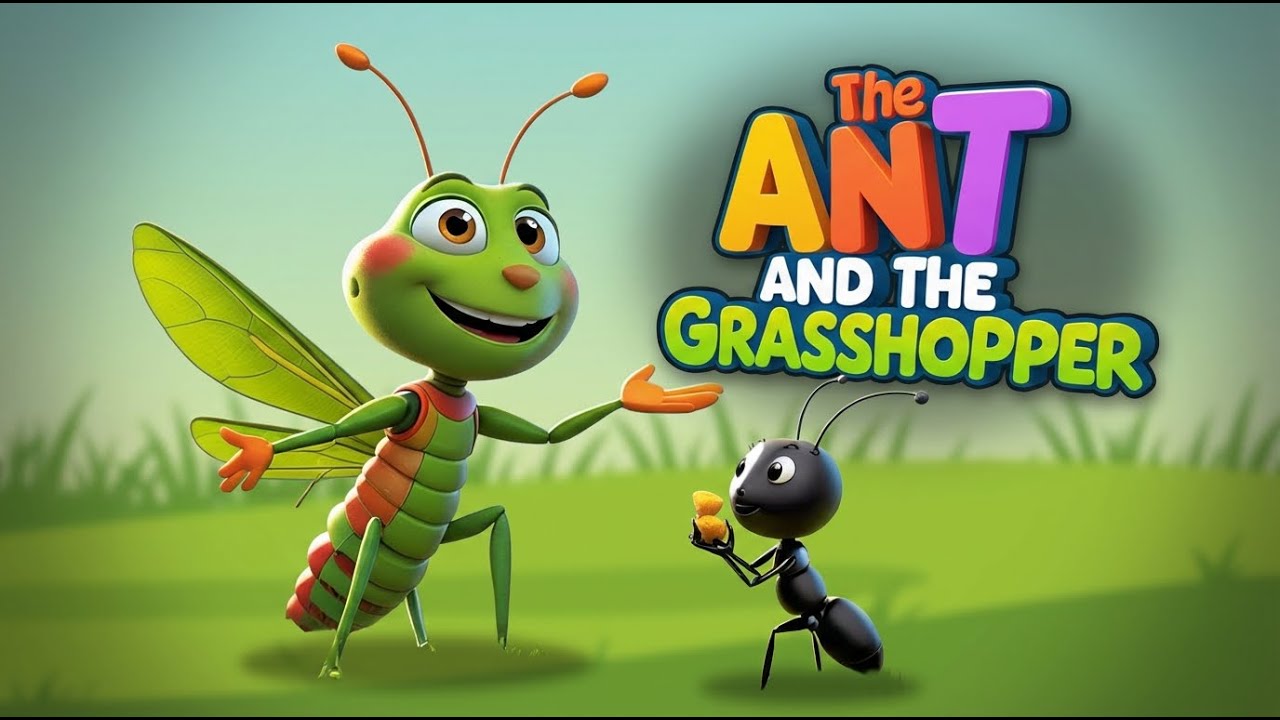 The Ant and the Grasshopper | Moral Story for Kids #moralstories
