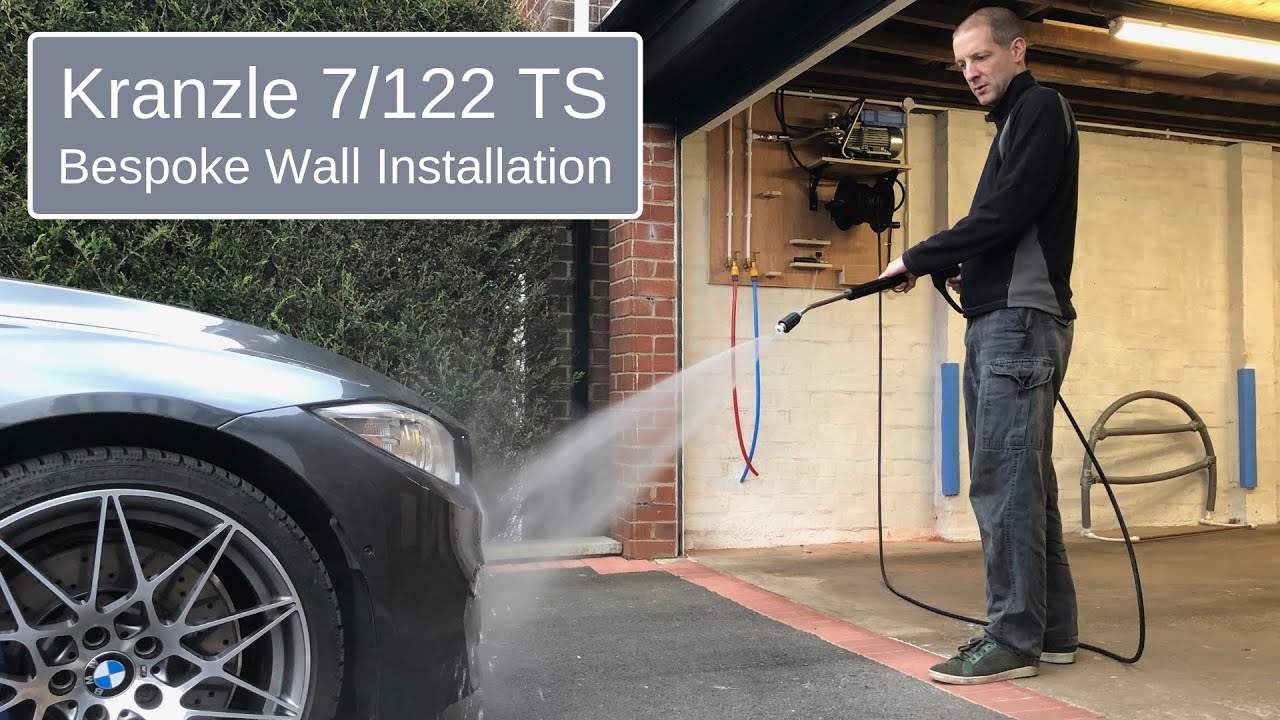 Kranzle 7/122 Pressure Washer, Mosmatic Gun and Lance, Hose Reel Wall Mount Installation.