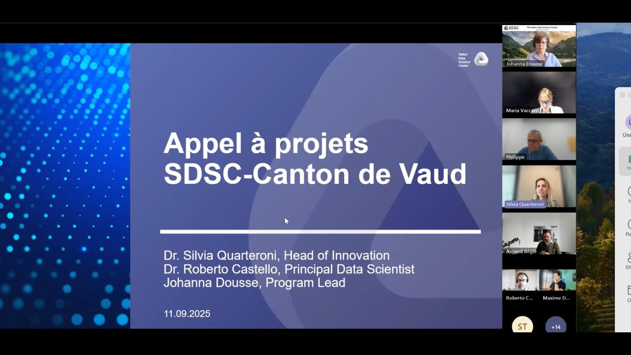 SDSC   Canton de Vaud Webinar 11 09 2025