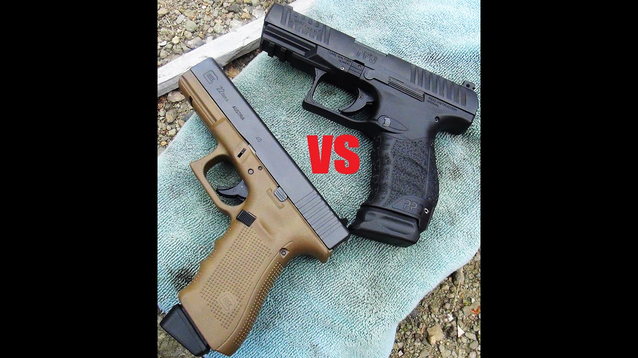 Glock 22 Gen 4 vs. Walther PPQ M2 .40 S&W (HD)