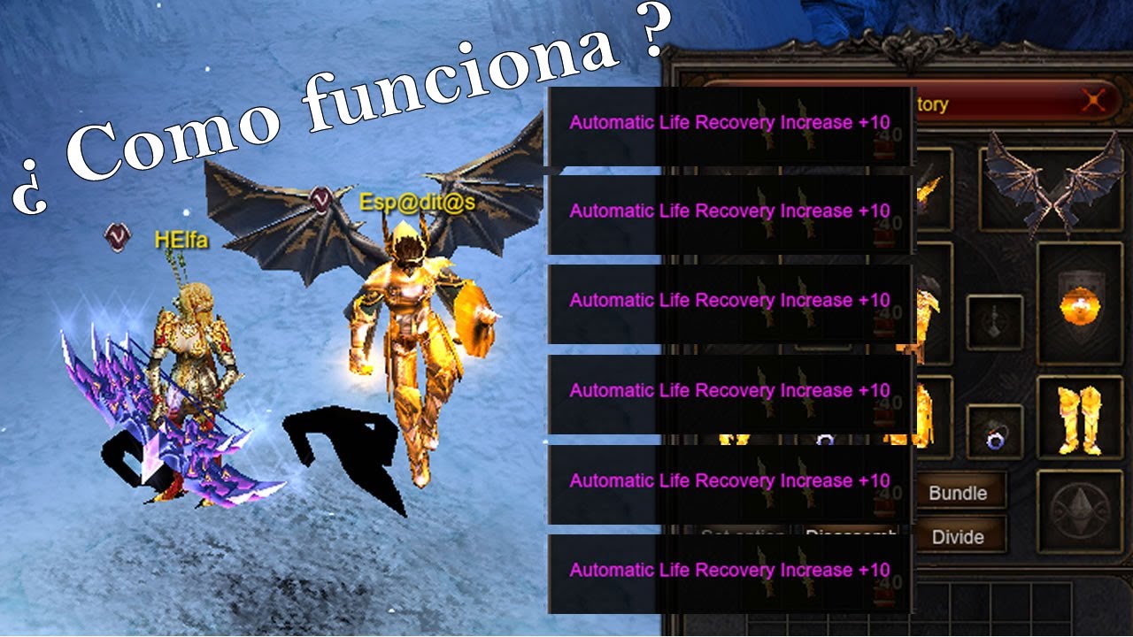 Guia Automatic Life Recovery 10 Mu Online 2023 MuMoradito