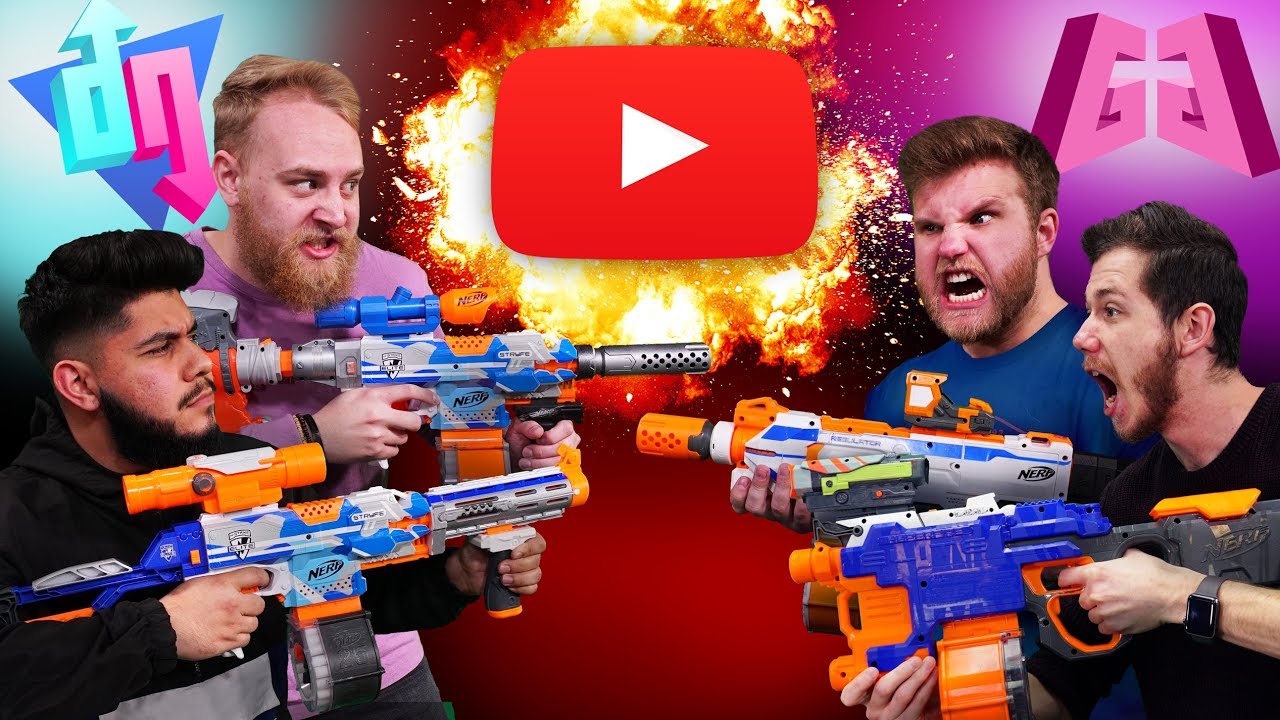 NERF YouTuber Showdown Challenge!