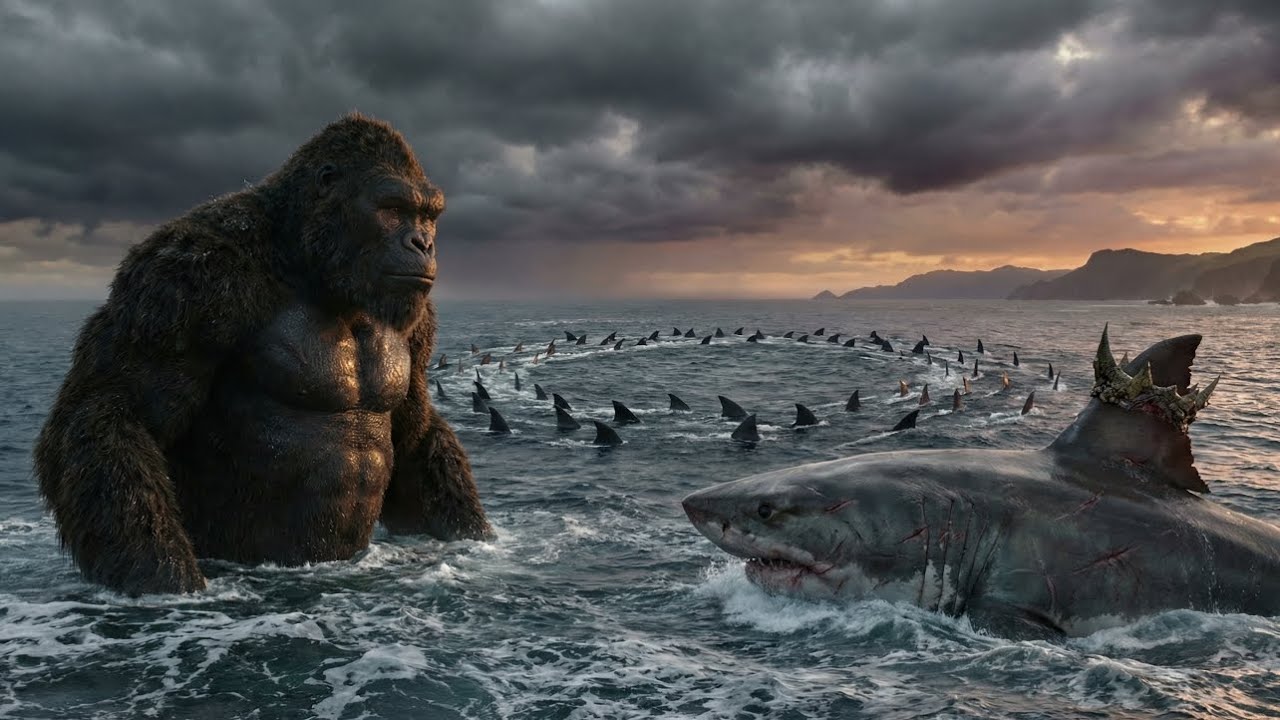 King Kong vs the Shark King | Final Ocean Boss (Epic AI Movie)