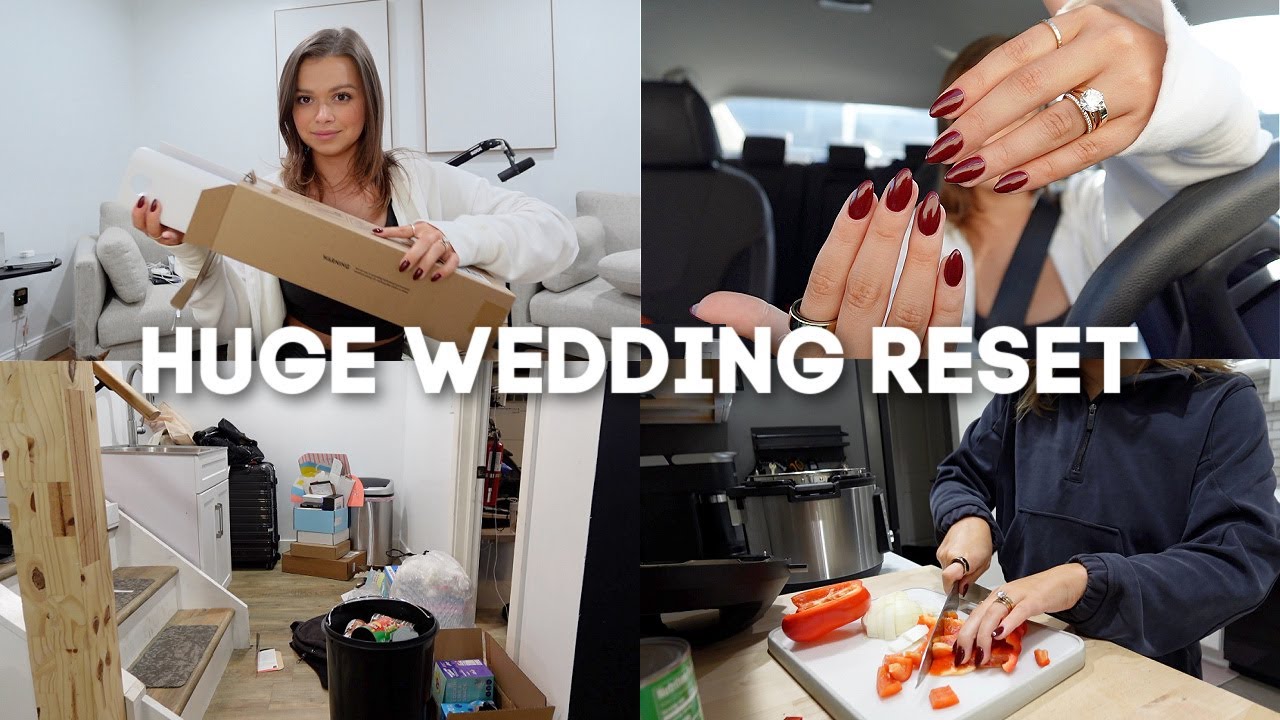 WEDDING RESET VLOG: how i've REALLY been feeling, organizing, cleaning, chatty updates & MORE 😎
