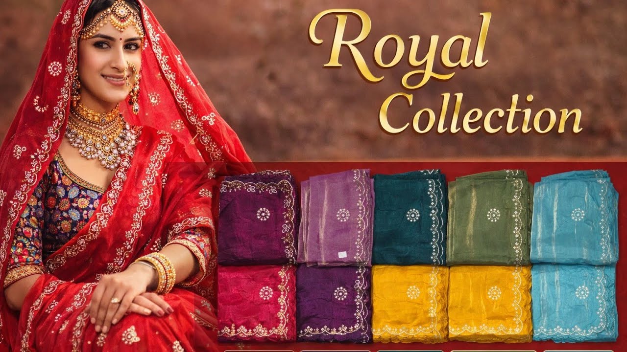 न्यू ट्रेंडिंग ओढ़नी सिर्फ Royal Collection पर ऑर्डर नोउ।     -     7891021675