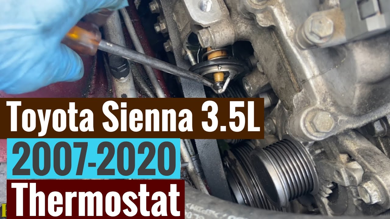 Замена термометра Toyota Sienna 3.5L 2007-2020 🚗
