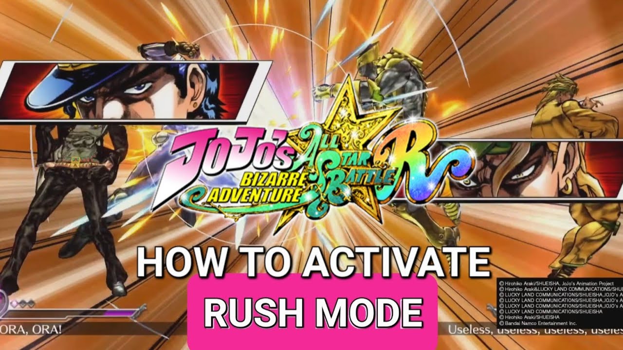 How to Activate RUSH MODE - Jojo's Bizarre Adventure: All-Star Battle R [PS5/Xbox/PC]