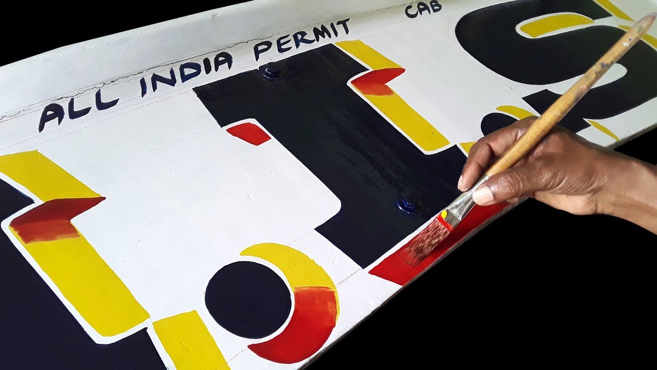 Sign Painting Design Letter writing Lorry Name Board - key of arts