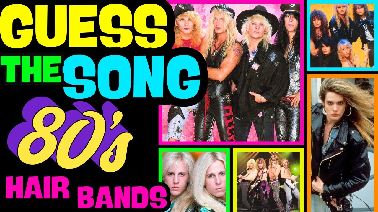 Guess The Song | 80's HAIR BANDS Quiz🤘🎸🧑‍🎤