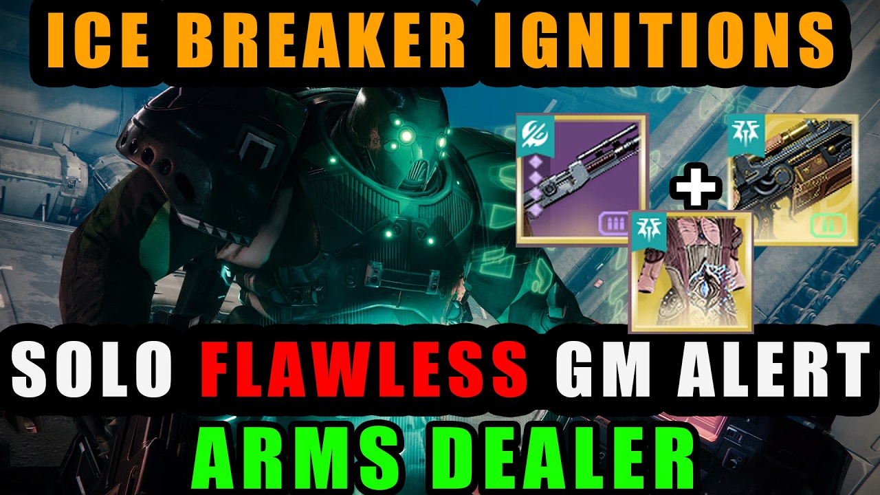 Solo Flawless Gm Alert : Arms Dealer W/Ice Breaker Rime Coat Infinite Ammo & Ignitions [Destiny 2]