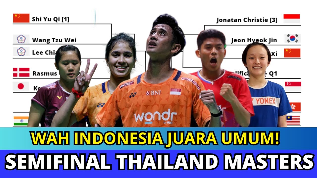 JADWAL SEMIFINAL THAILAND MASTERS HARI INI #thailandmasters2026