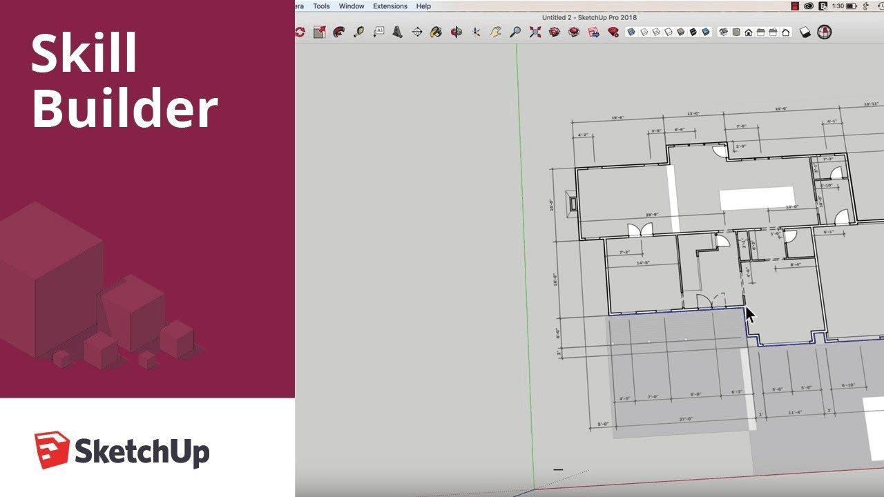 Drawing Exterior Walls in SketchUp - Skill Builder