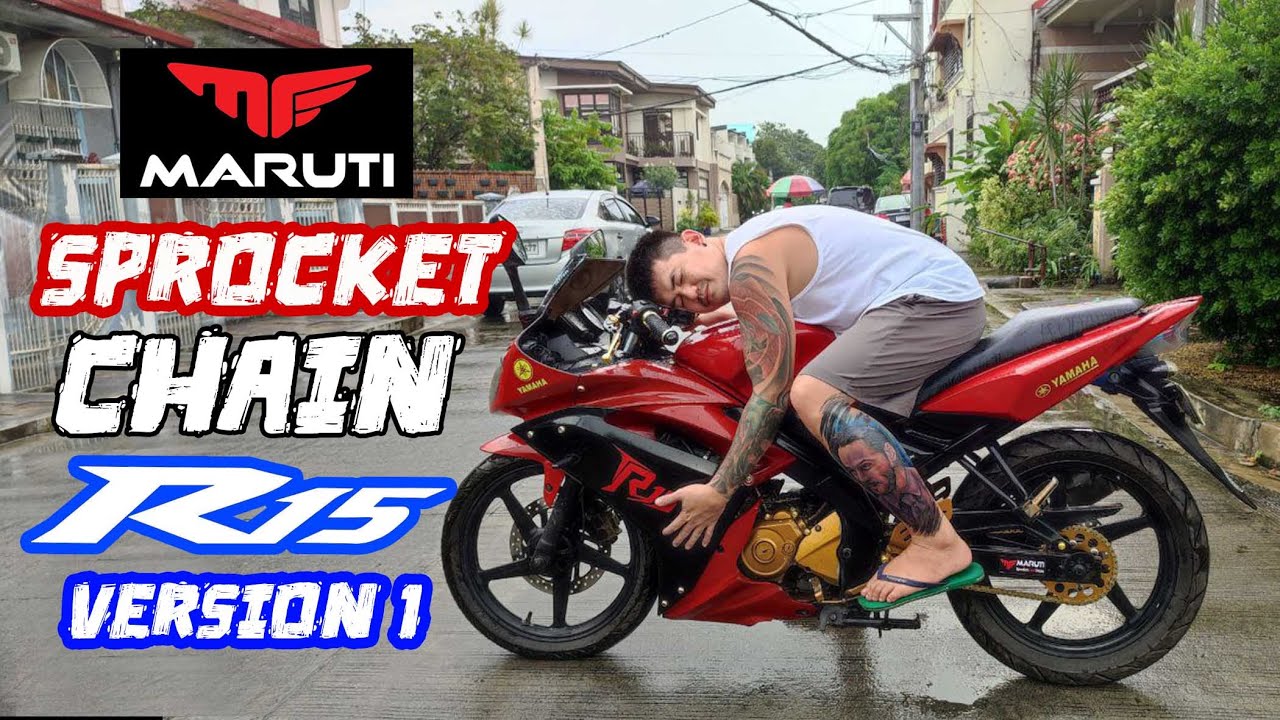 YAMAHA R15 V1 | LIMITED EDITION | Installing Maruti Sprocket and Chain