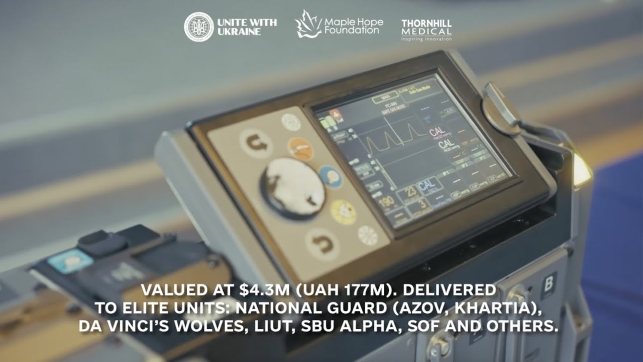 Thirty MOVES® SLC™ life-support systems were delivered to Ukraine by Maple Hope Foundation & UWC