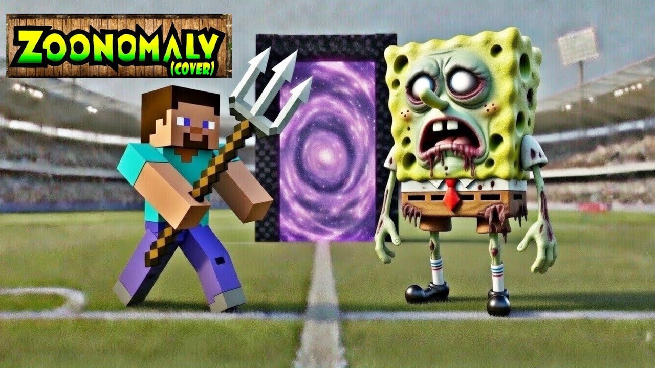 Steve vs Monsters 🔥 Epic Minecraft Battle!#zoonomaly#SpongeBob#BikiniBottom.
