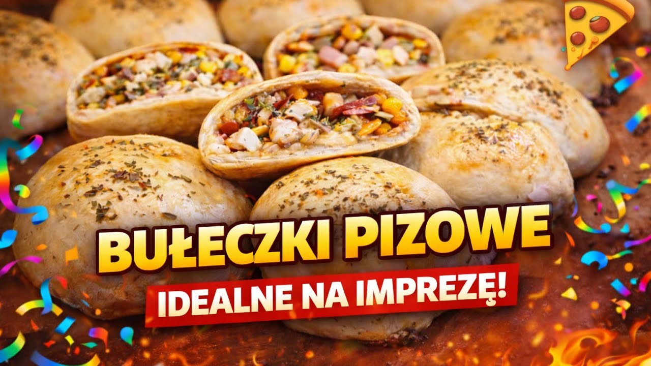 Bułeczki pizze - bułki pizzowe na imprezę I MajkleGotuje