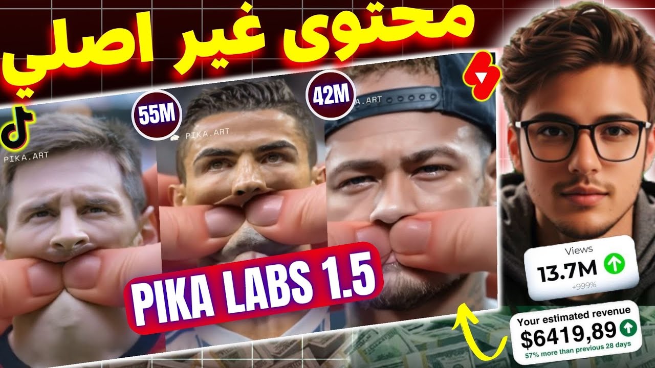 تحديث الاقوى من PIKA LABS 1.5 مجـــاناً بالذكاء الاصطناعي😍نهاية عصر المصممين و الجرافيك