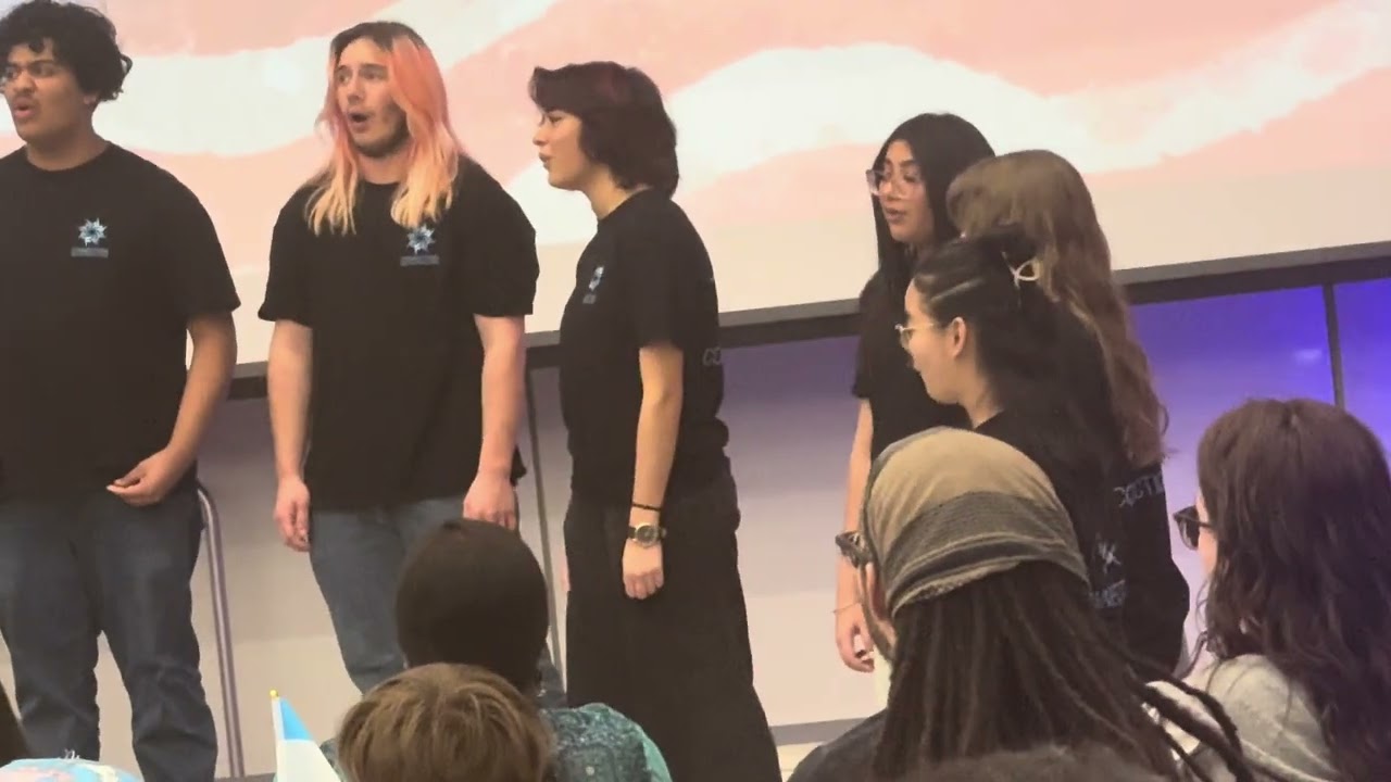 Pratham and group singing ‘I can see clearly’ - Annual 2026 Dinner show at Rock hill highschool 