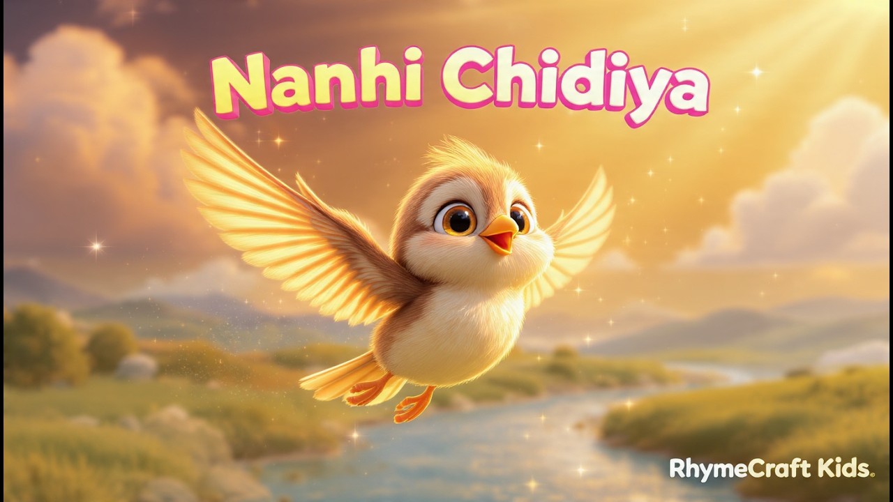 Nanhi Chidiya Ka Sapna 🐦✨ | Motivational Hindi Kids Story | RhymeCraft Kids  #RhymeCraftKids