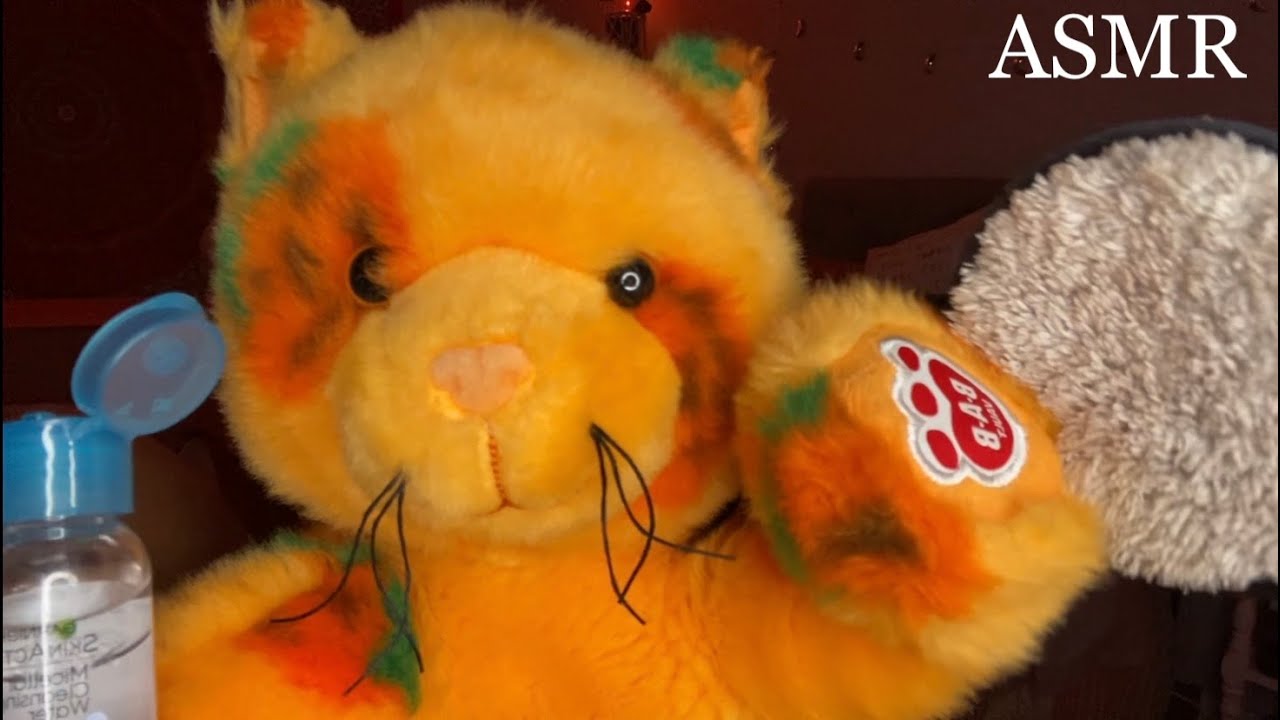 ASMR Pumpkin Kitty Does Your Skincare & Pampers You! (personal attention, mouth sounds)