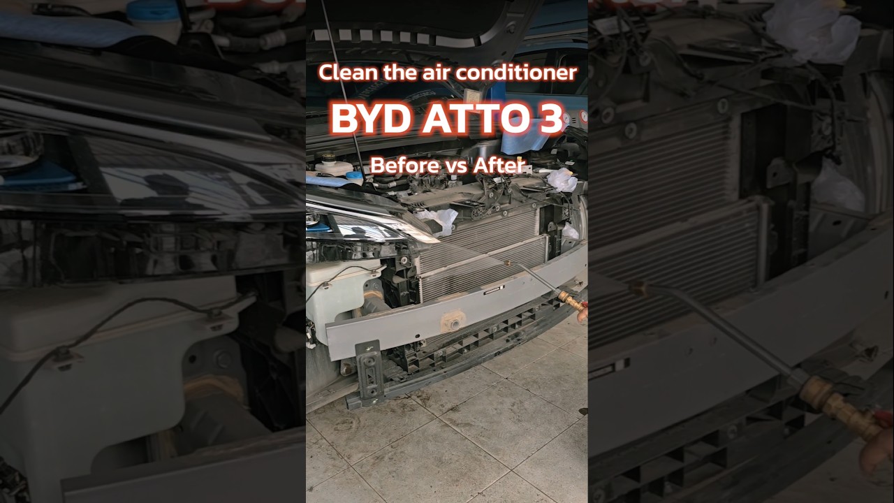 How to do? BYD Atto3 air conditioning not cooling and noise!!  #ev  #BYD #Atto3 #ASMR #maintenance