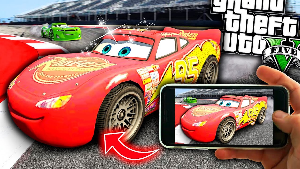 ENCUENTRO AL RAYO MCQUEEN EN GTA 5 !! *Coche legendario* - GTA V MODS