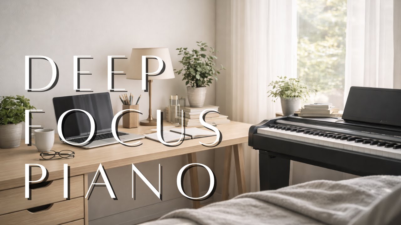 Deep Focus Piano Music for Work, Study and Concentration (1hour)