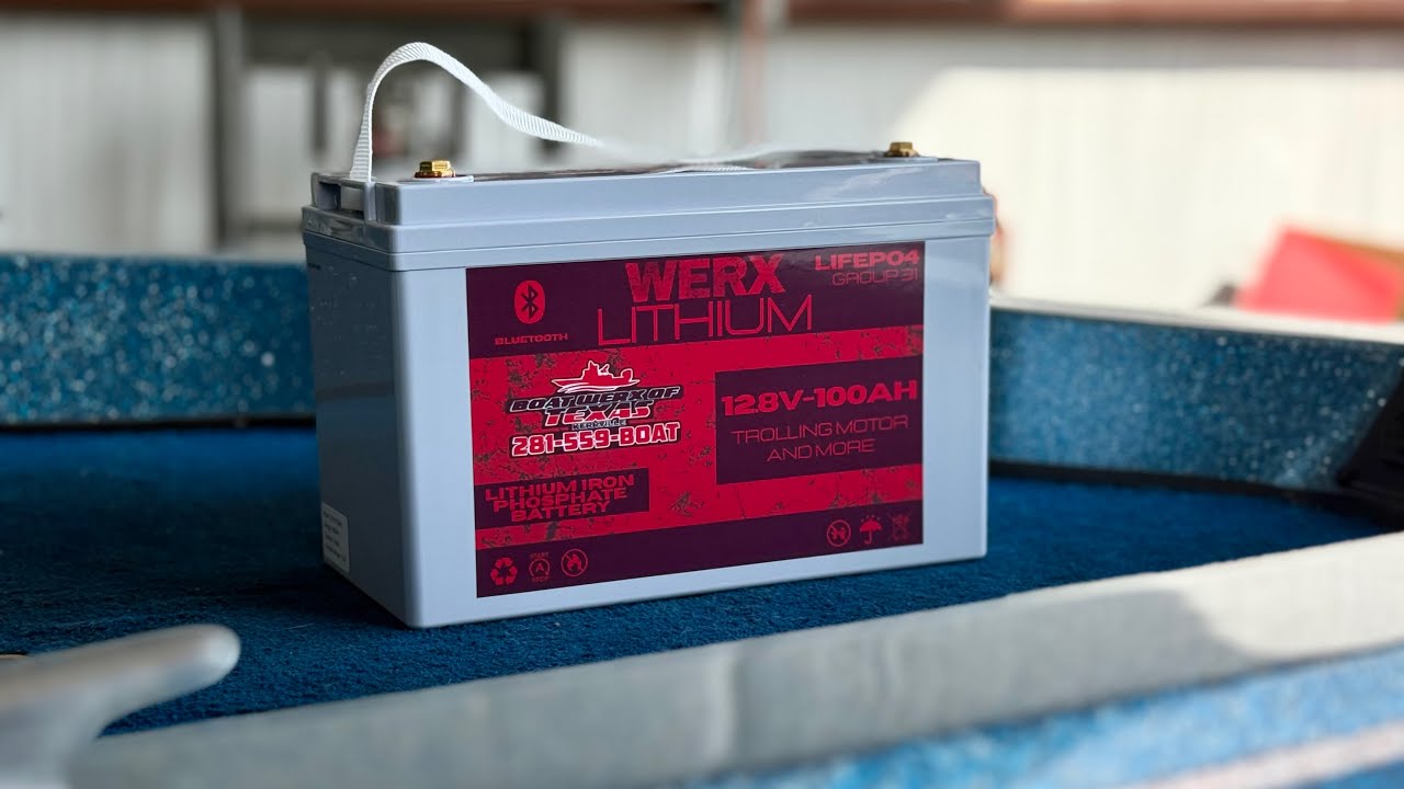Werx Lithium 12V-100Ah Battery by Boat Werx of Texas TEST RUN Port Aransas Texas