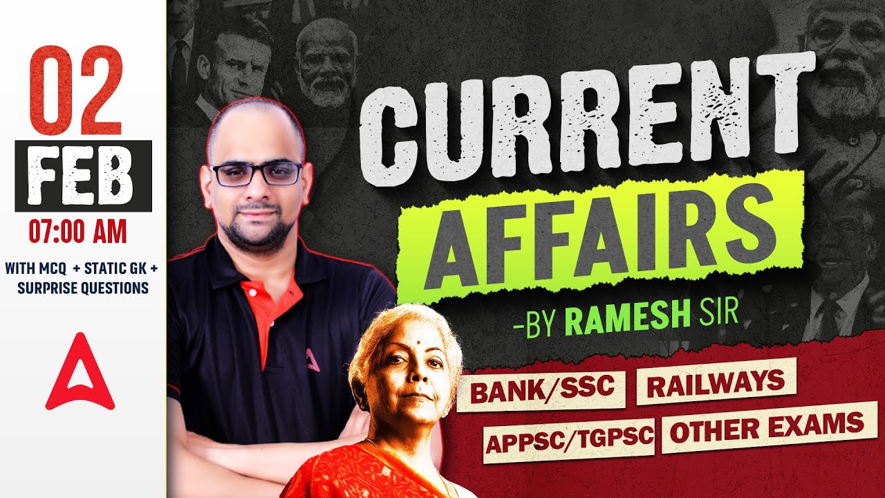 3 February Current Affairs 2026 | Current Affairs Today Telugu | Daily Current Affairs By Ramesh Sir