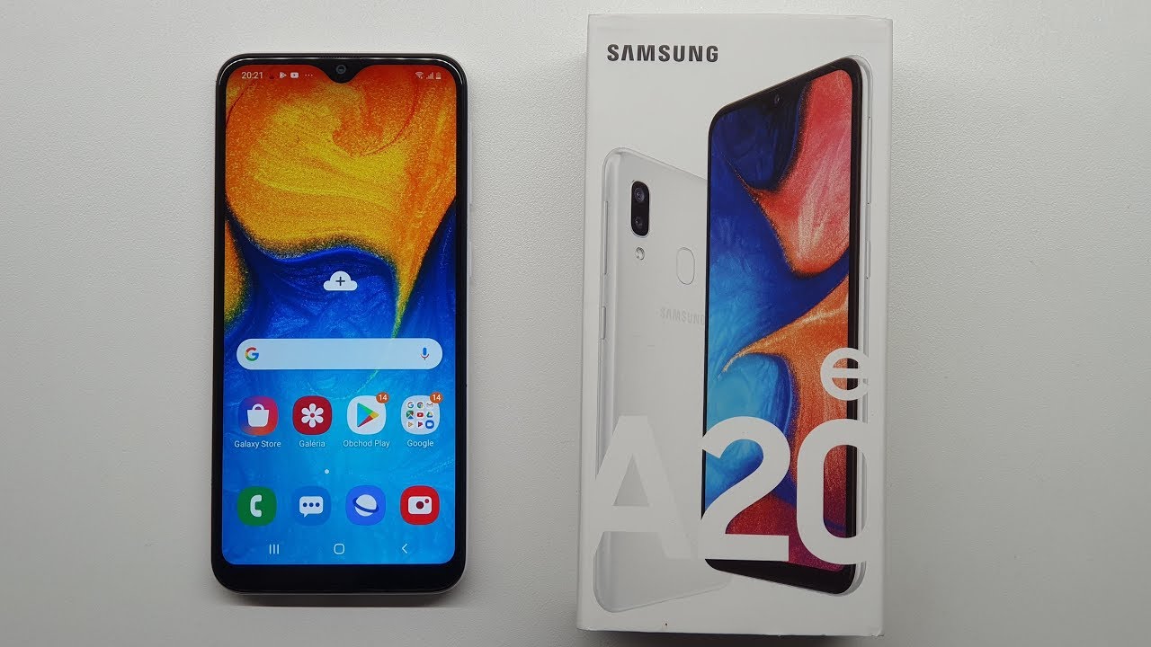 Samsung Galaxy A20e - UNBOXING & FIRST START!!! (web,youtube,game)
