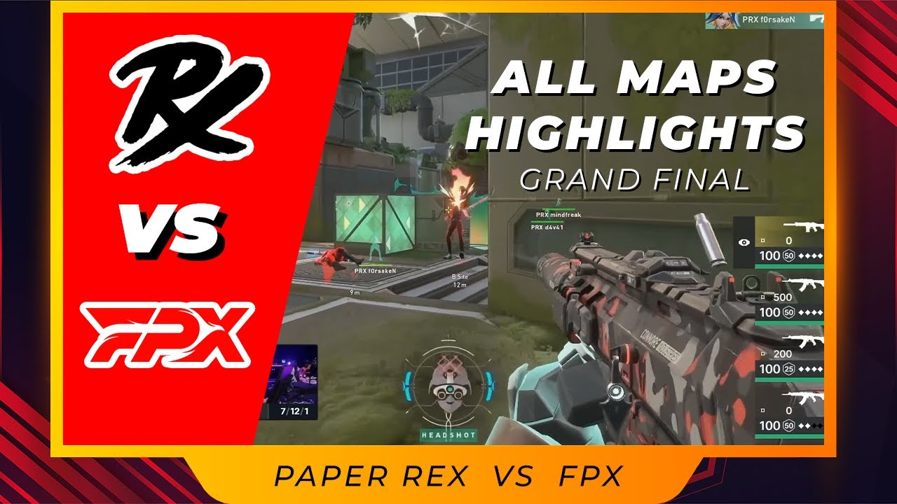 Paper Rex vs FPX (GRAND FINAL) ALL MAPS HIGHLIGHTS | VCT Stage 2: Masters Copenhagen