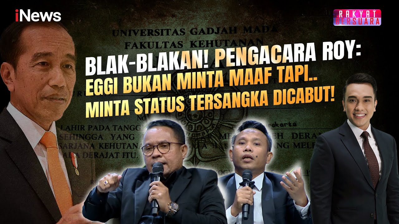 Pengacara Roy Suryo Tegaskan Eggi Sudjana Bukan Minta Maaf, Tapi Minta Ampun Dicabut dari Tersangka