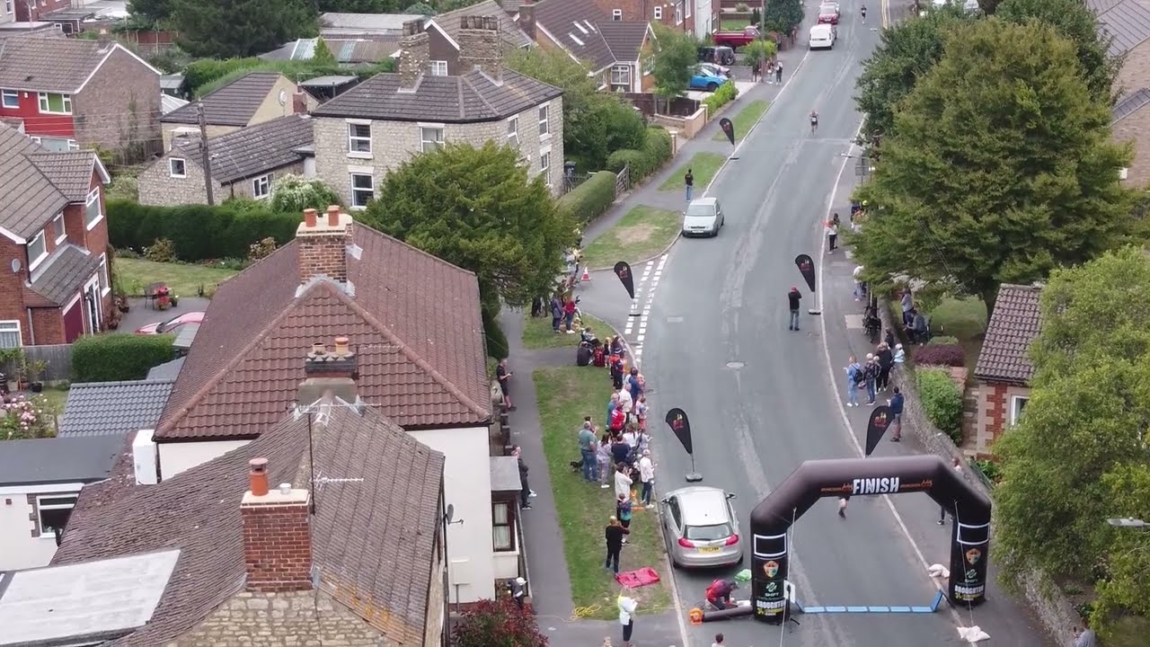 Broughton Burn 10K run North Lincolnshire. plus drone footage...04/09/2022