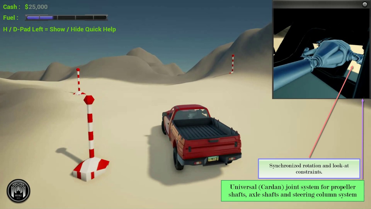 Advanced vehicle animation system in Unreal Engine 4