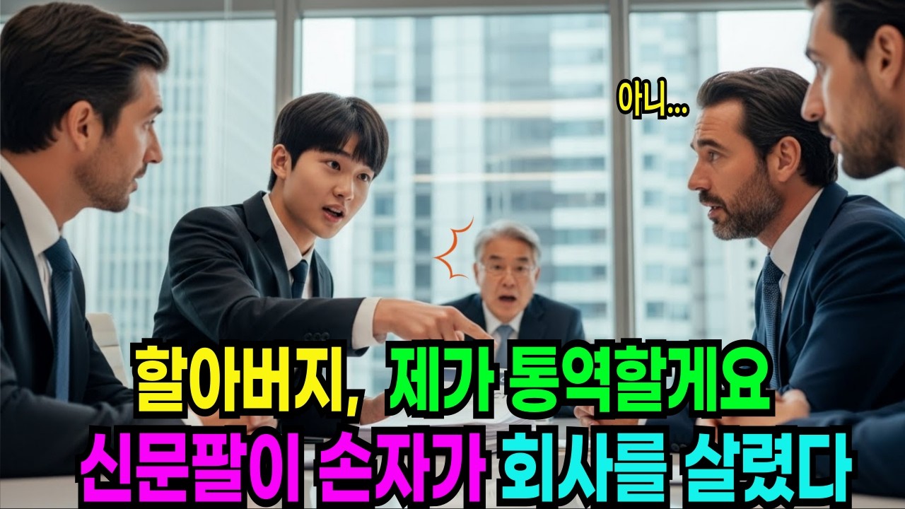 할아버지 제가 통역할게요. 버려진 신문팔이 손자가 회사를 살린날 |노후사연 | 오디오북 | 반전사연 |감동사연