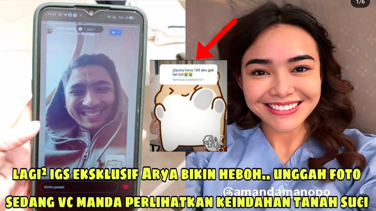 Lagi² igs eksklusif Arya bikin heboh.. Berani sekali unggah momen vc bareng manda nih
