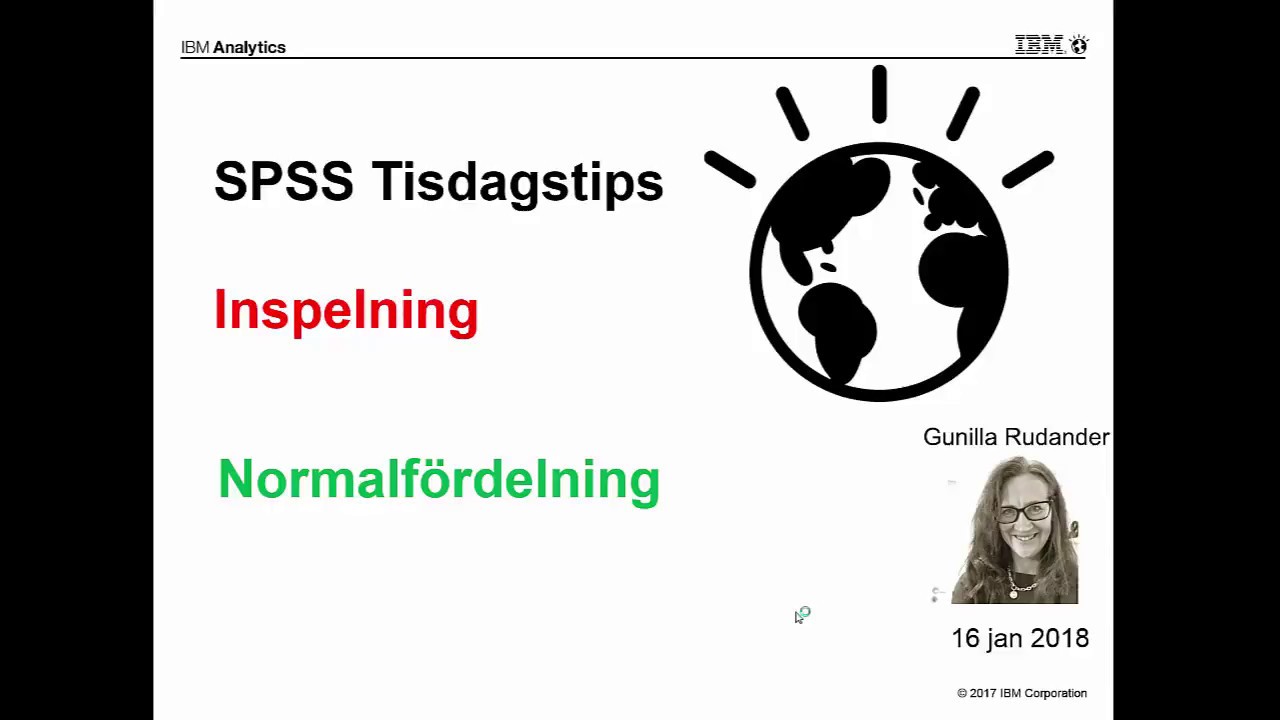 SPSS tisdagstips - hur tolka normalfördelning