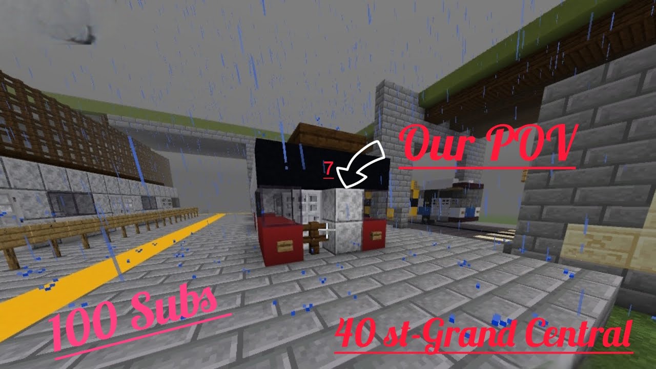 Minecraft R188 7 Train Ride From 40 St To Grand Central 100 Subs Special | @R211mtacbrd